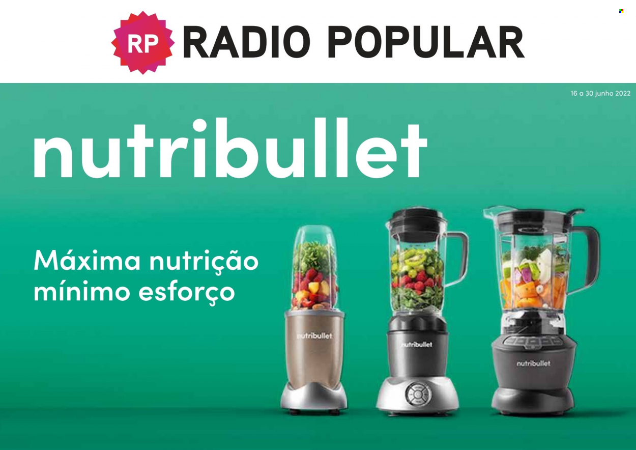 Folheto Radio Popular - 16.6.2022 - 30.6.2022.