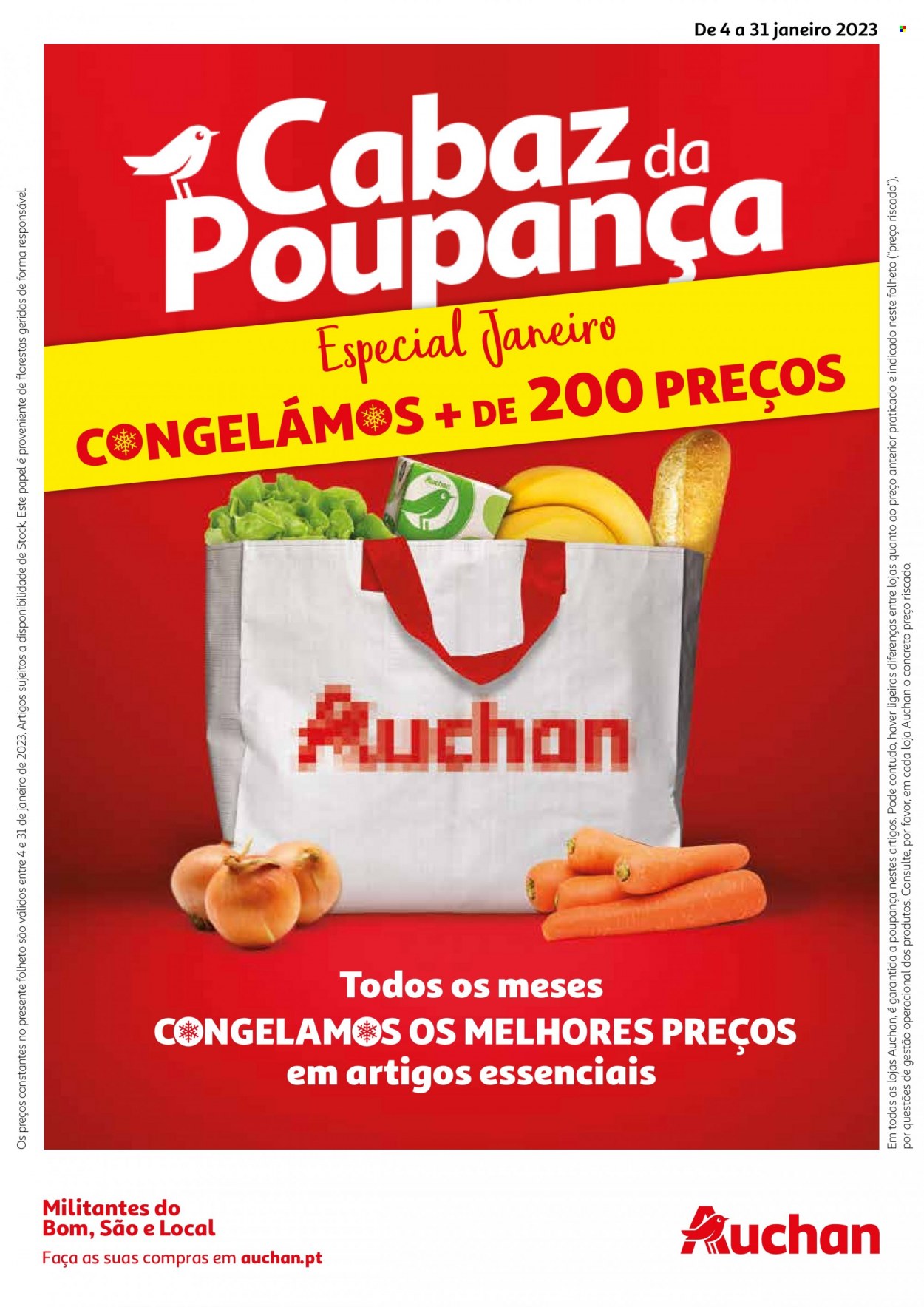 Folheto Auchan - 4.1.2023 - 31.1.2023.