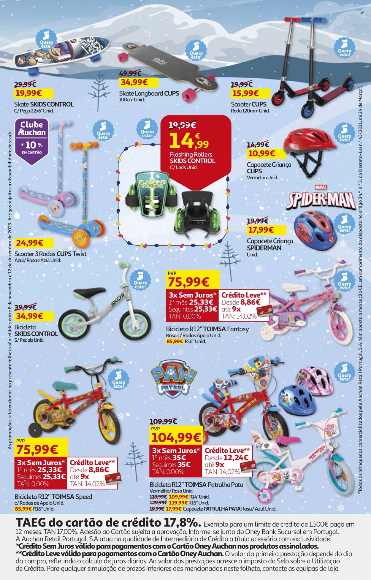 Folheto Auchan  - 8.11.2023 - 12.12.2023.