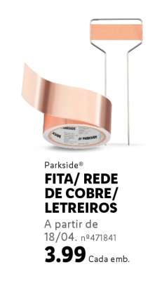 FITA/ REDE DE COBRE/ LETREIROS
