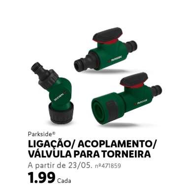 Parkside Ligação/ Acoplamento/ Válvula para Torneira