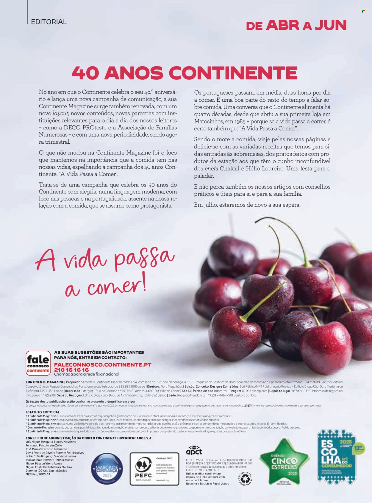Folheto Continente - 8.4.2025 - 7.7.2025.