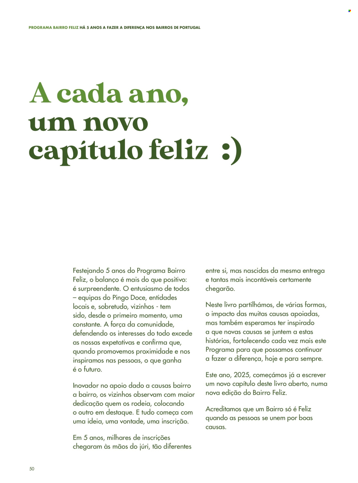 Folheto Pingo Doce.