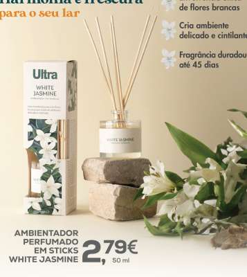 Ambientador Perfumado em Sticks White Jasmine