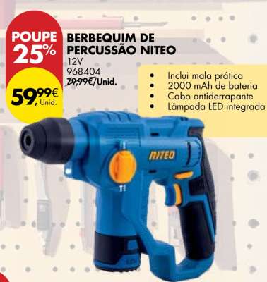 Berbequim de Percussão Niteo