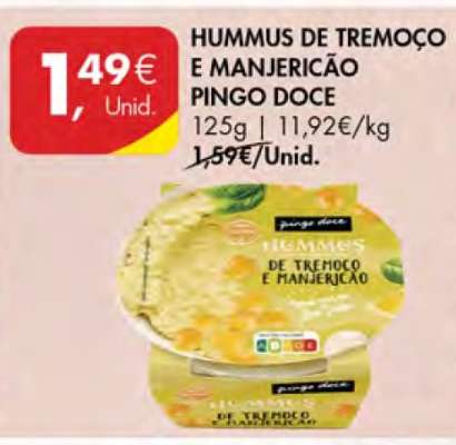 Hummus de Tremoço e Manjericão Pingo Doce