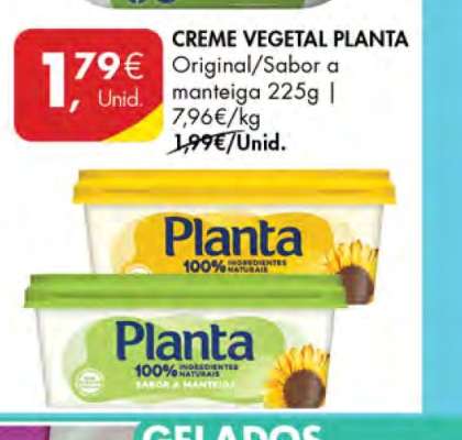 Creme Vegetal Planta