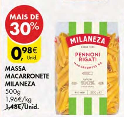 Massa Macarronete Milaneza