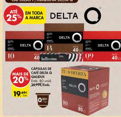 Cápsulas de Café Delta Q Qalidus