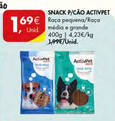 SNACK P/CÃO ACTIVPET