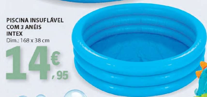 Piscina Insuflável com 3 Anéis Intex
