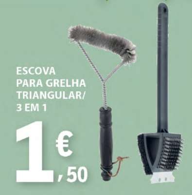 Escova para Grelha Triangular/3 em 1