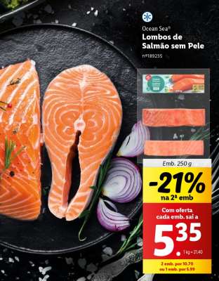 Lombos de Salmão sem Pele