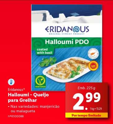 Eridanous Halloumi - Queijo para Grelhar