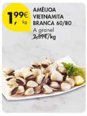 Amêijoa Vietnamita Branca 60/80