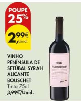 Vinho Península de Setúbal Syrah Alicante Bouschet