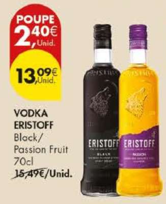 Vodka Eristoff Black/Passion Fruit 70cl