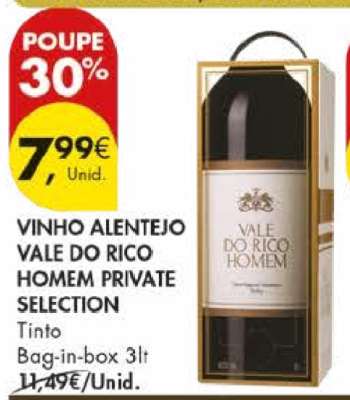 VINHO ALENTEJO VALE DO RICO HOMEM PRIVATE SELECTION
