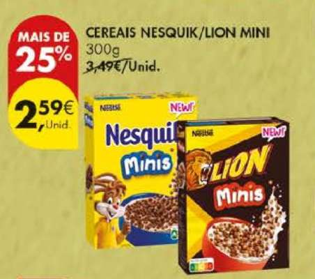 Cereais Nesquik/Lion Mini