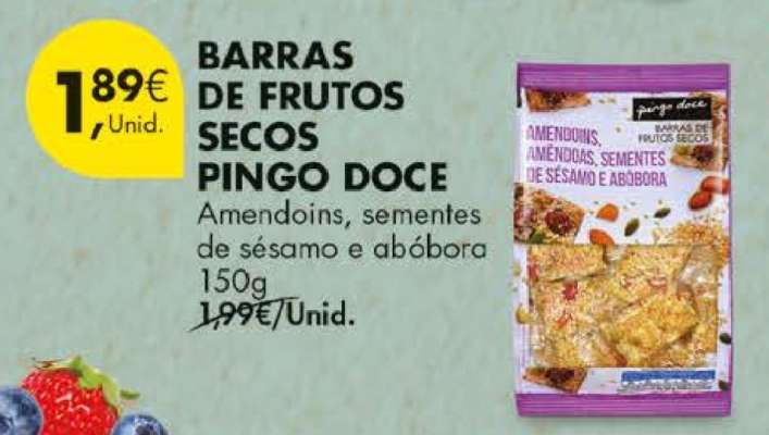 Barras de Frutos Secos Pingo Doce