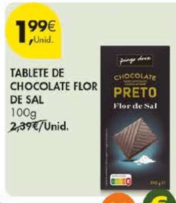 TABLETE DE CHOCOLATE FLOR DE SAL