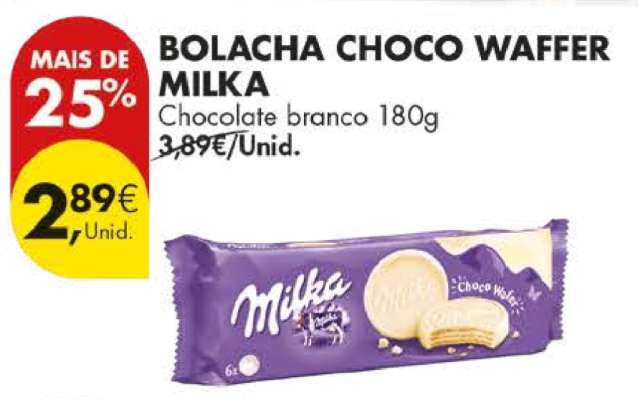 BOLACHA CHOCO WAFFER MILKA