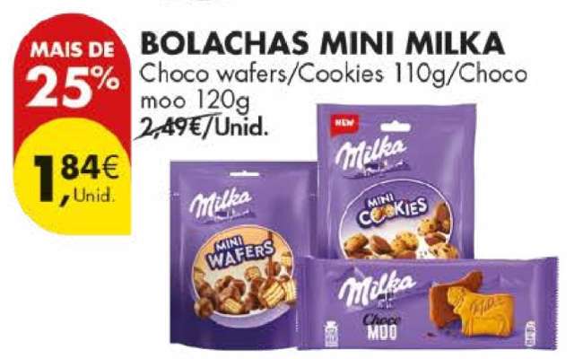 Bolachas Mini Milka