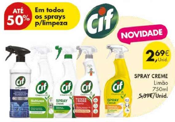 Cif Spray Creme Limão