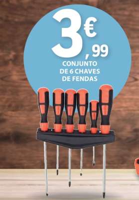 Conjunto de 6 Chaves de Fendas