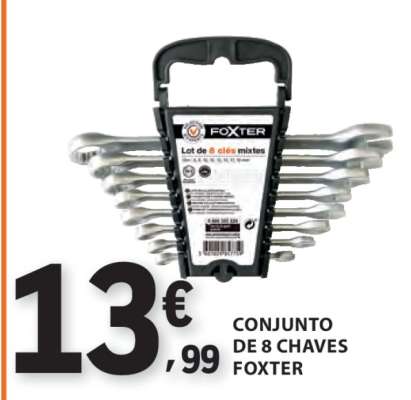 Conjunto de 8 Chaves Foxter