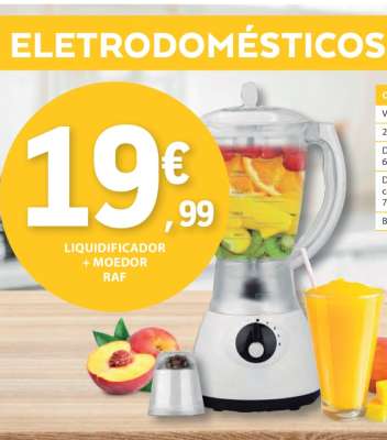Liquidificador + Moedor RAF