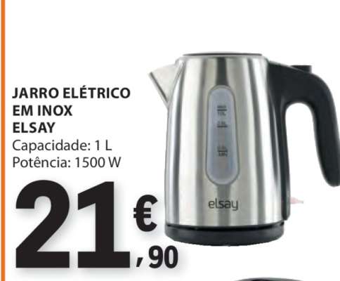 Jarro Elétrico em Inox Elsay