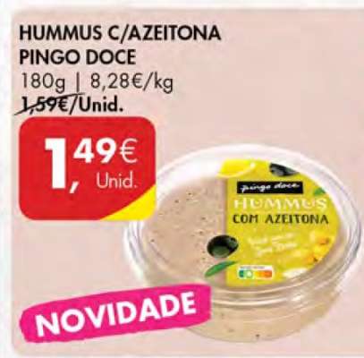 Hummus c/Azeitona Pingo Doce