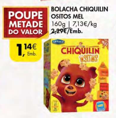 BOLACHA CHIQUILIN OSITOS MEL