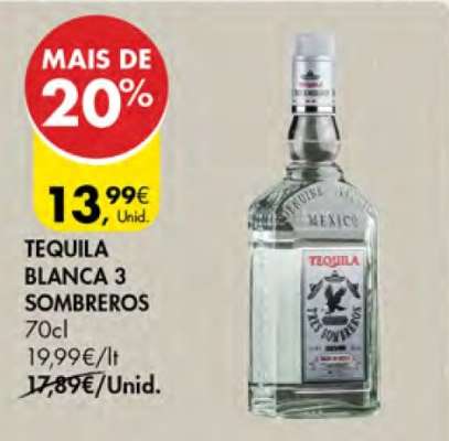 Tequila Blanca 3 Sombreros