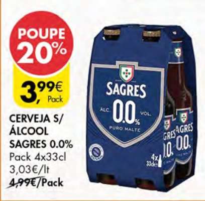 Cerveja S/Álcool Sagres 0.0%