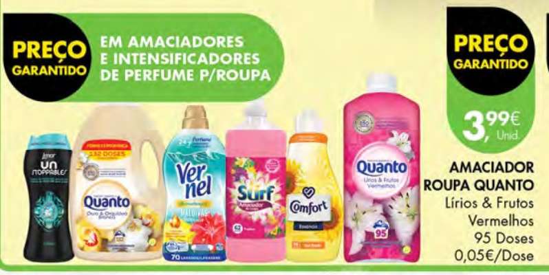Amaciador Roupa Quanto Lírios e Frutos Vermelhos