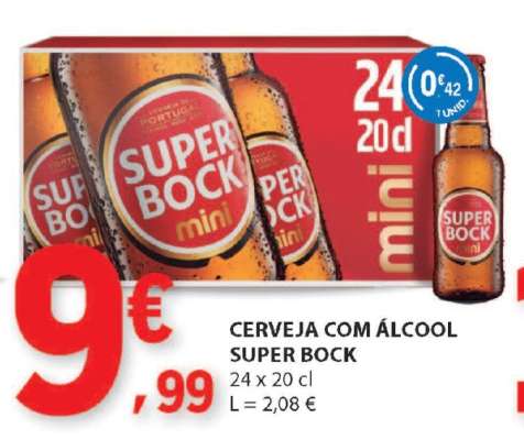 CERVEJA COM ÁLCOOL Super Bock