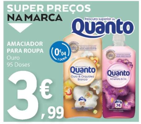 Amaciador para Roupa Quanto