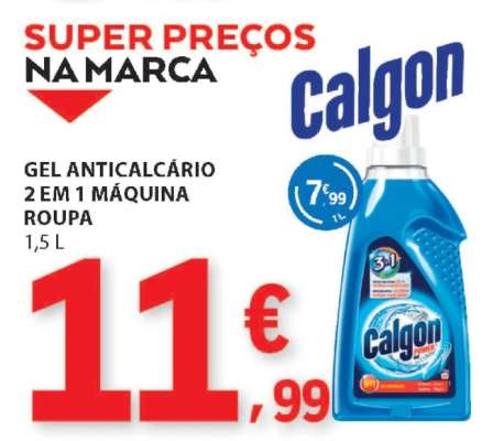 Calgon Gel Anticalcário 2 em 1 Máquina Roupa