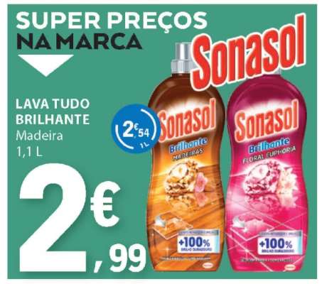 Sonasol Lava Tudo Brilhante