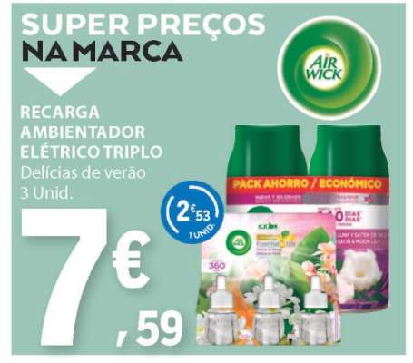 RECARGA AMBIENTADOR ELÉTRICO TRIPLO