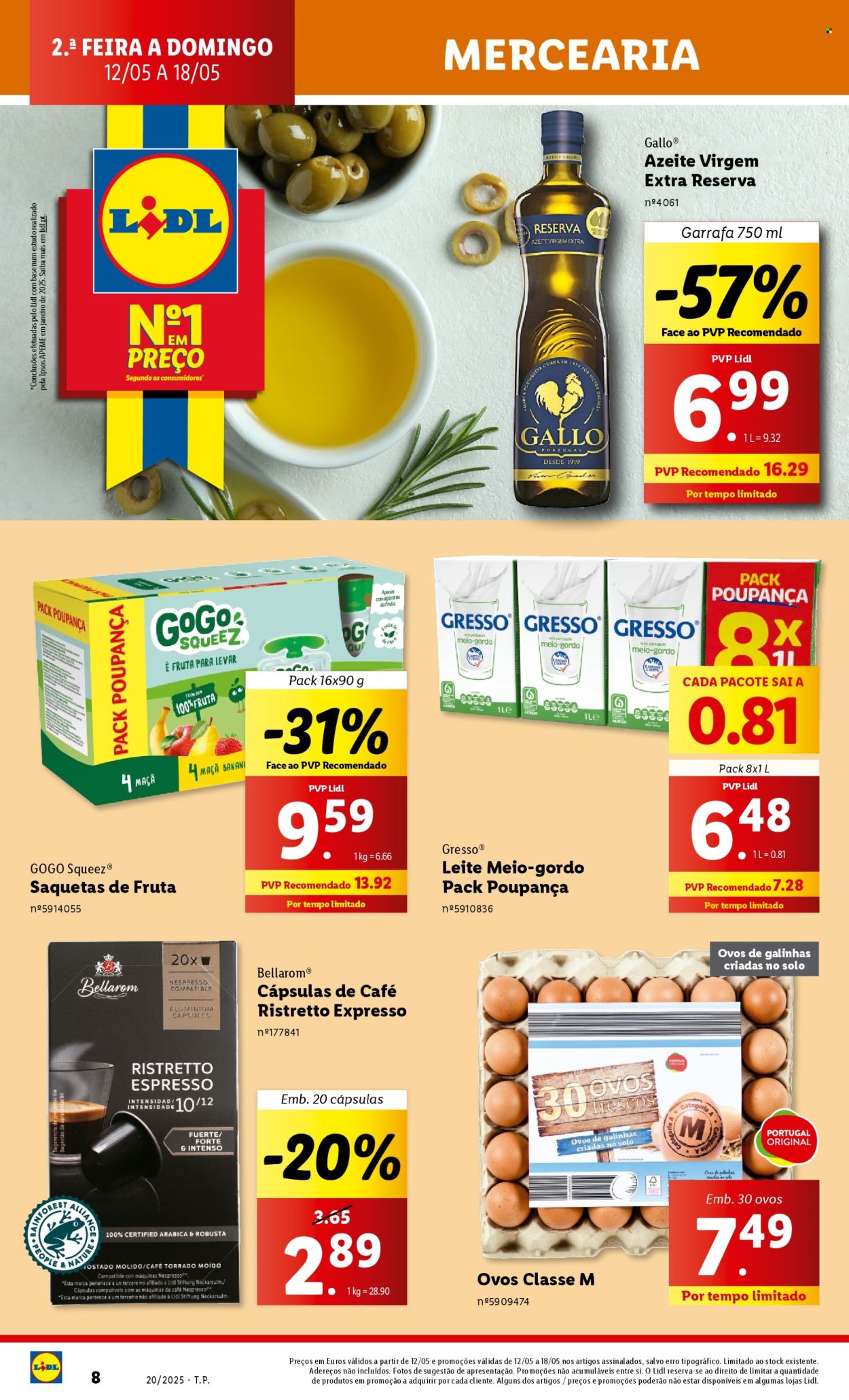 Folheto Lidl - 12.5.2025 - 18.5.2025.