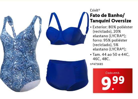 Fato de Banho/Tanquíni Oversize