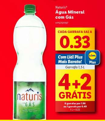Naturis Água Mineral com Gás